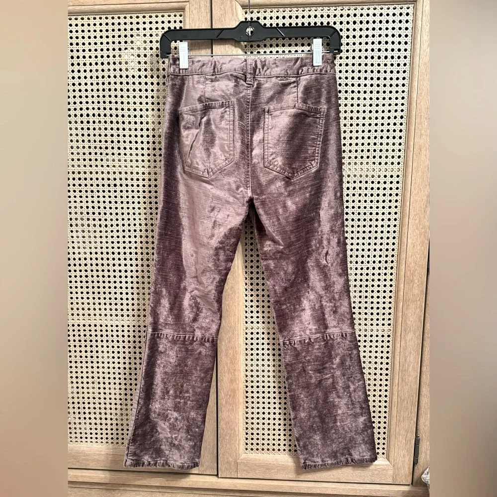 Free People Velvet Crop Flare Pants / Jeans Size 26